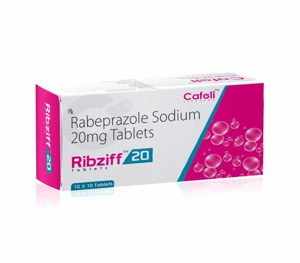 Rabeprazole (20mg) Tablet at the best price in PCD Pharma Franchise for Proton Pump Inhibitor, Acid Reflux, and Ulcer Treatment.